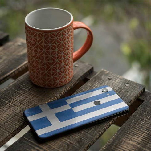 Greece Flag Distressed Google Pixel 3a XL Skin